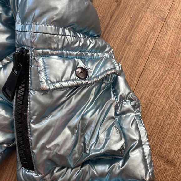 Sam Metallic Blue Freestyle Jacket Size 4 - Picture 8 of 10